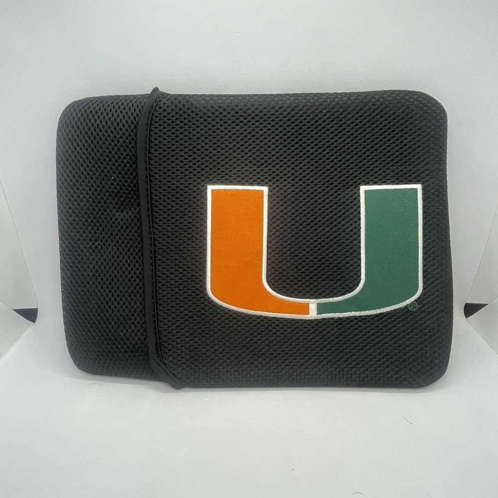 New Miami Hurricanes Cover Tablet Sleeve Case Fits‎ Most Tablets Black